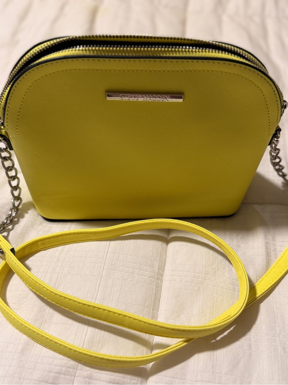 Steve Madden Bright Yellow Dome Crossbody Bag